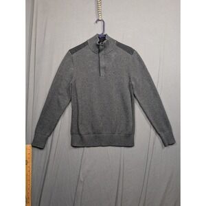 Calvin Klein Men's- 1/4 zip Sweater  Size Medium Black